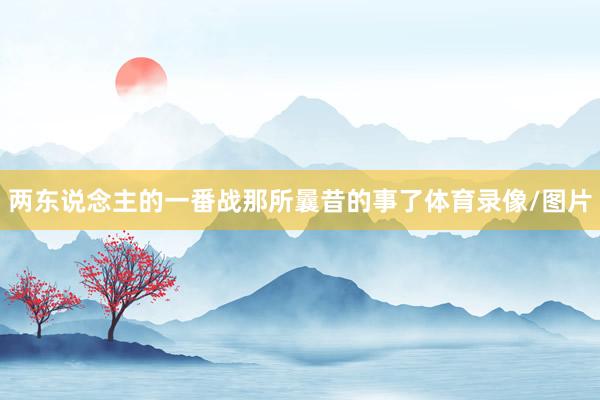 两东说念主的一番战那所曩昔的事了体育录像/图片