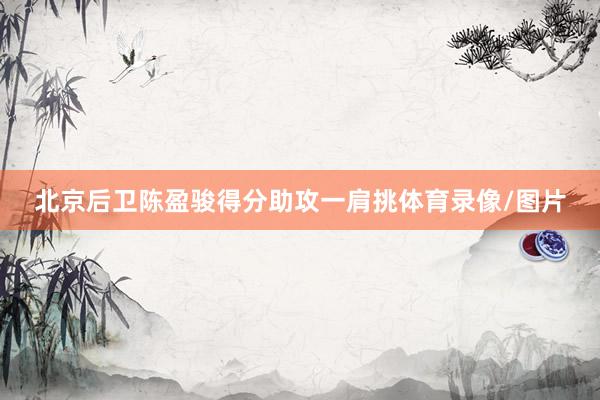 北京后卫陈盈骏得分助攻一肩挑体育录像/图片