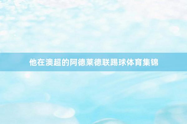 他在澳超的阿德莱德联踢球体育集锦