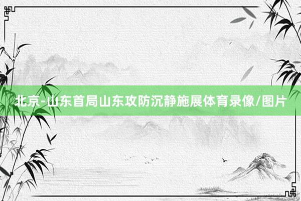 北京-山东首局山东攻防沉静施展体育录像/图片