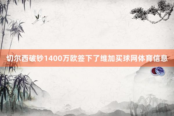 切尔西破钞1400万欧签下了维加买球网体育信息