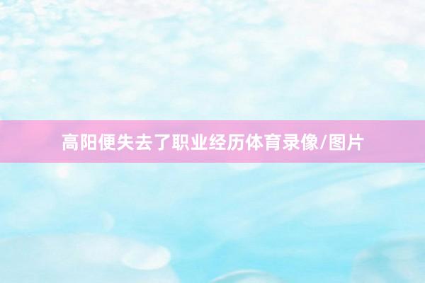 高阳便失去了职业经历体育录像/图片
