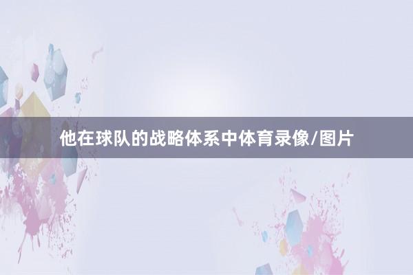 他在球队的战略体系中体育录像/图片
