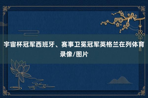 宇宙杯冠军西班牙、赛事卫冕冠军英格兰在列体育录像/图片